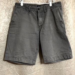 Gray GAP khaki shorts. Size 31.